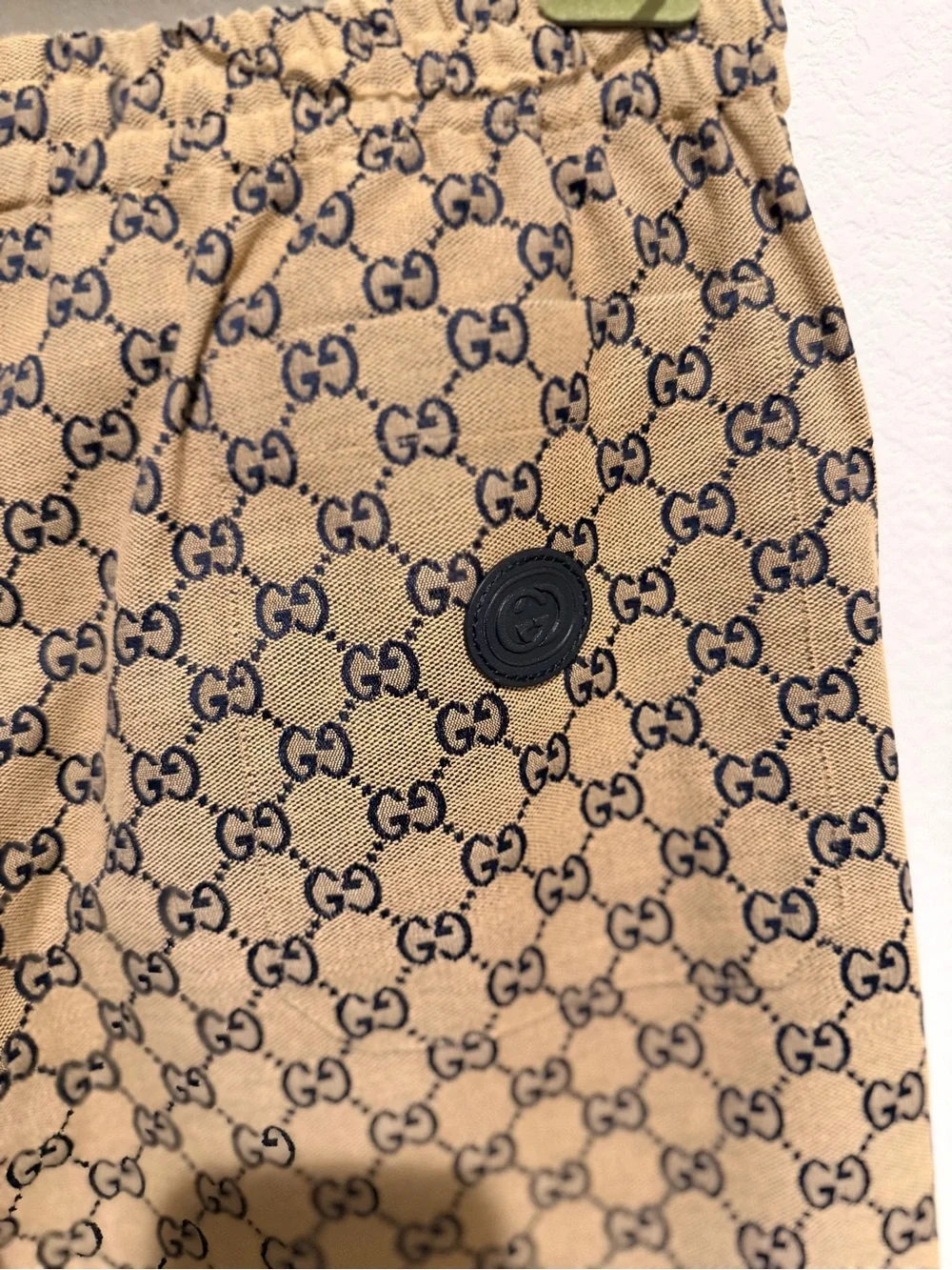 Authentic Gucci Beige Tan GG Monogram Pants